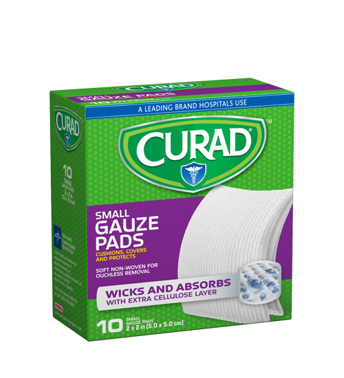 Image of Small Gauze Pads Left Angle