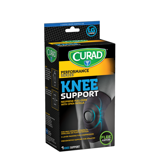 Image of Performance Series Knee Support, Large, 1 count Left Angle