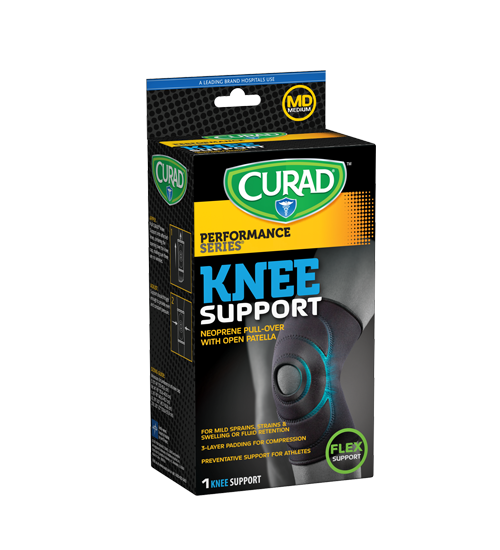 Image of Performance Series Knee Support, XX-Large, 1 count Left angle of package