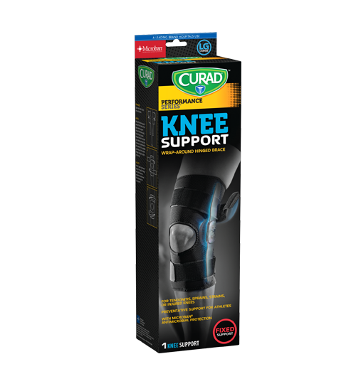 Image of Performance Series Knee Support, Large, 1 count left Angle of package
