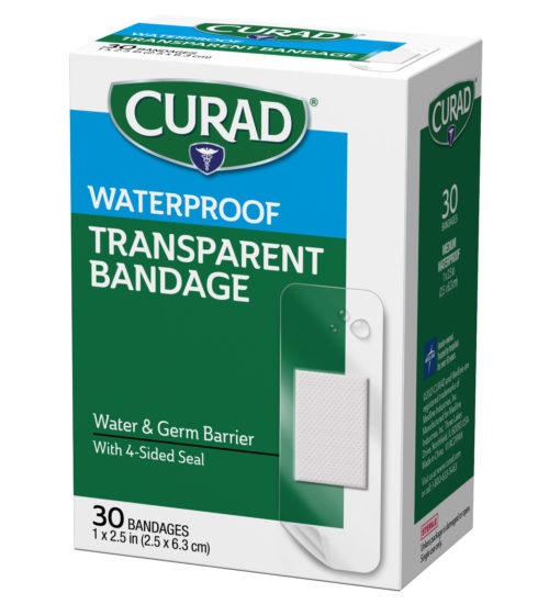 waterproof transparent bandage left side view