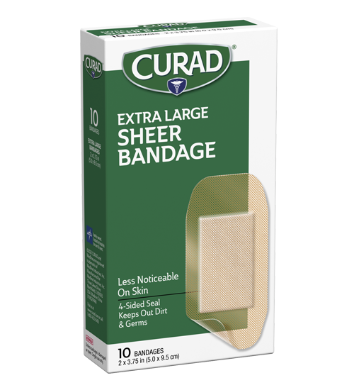 Image of extra large sheer bandage 10 ct right side