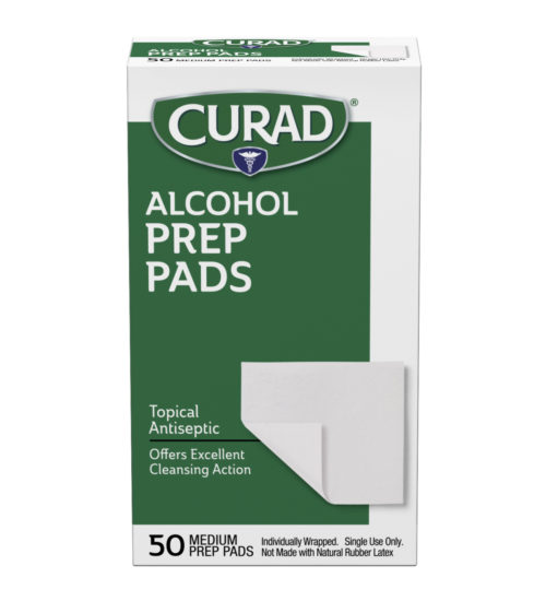 Alcohol Prep Pads front side view