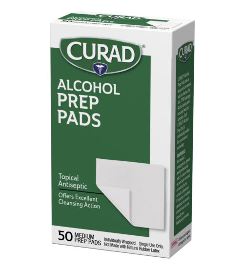 Alcohol Prep Pads left side view
