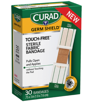 Touch-Free Sterile Fabric Bandage, .75″ x 3″, 30 count left of packaging