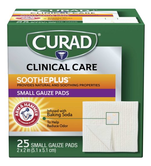 Small Gauze Pads with ARM & HAMMER™ Baking Soda 25 count front