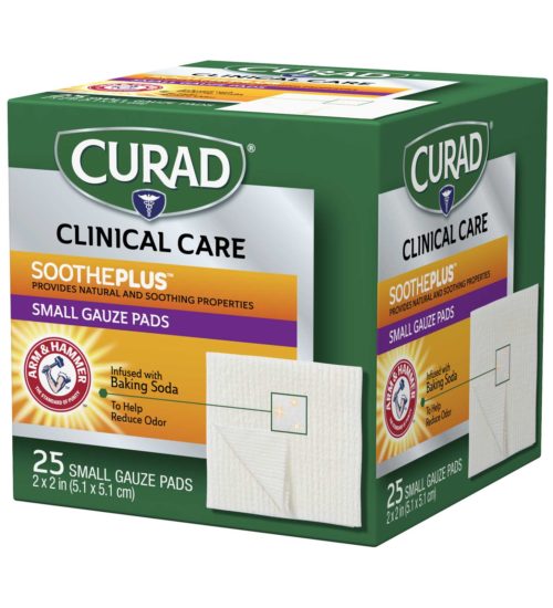 Small Gauze Pads with ARM & HAMMER™ Baking Soda 25 count left
