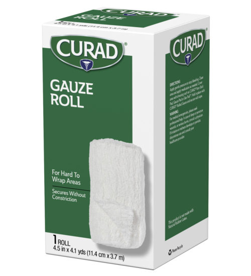 Cotton Gauze Roll 1 ct 4.5 x 4, left side