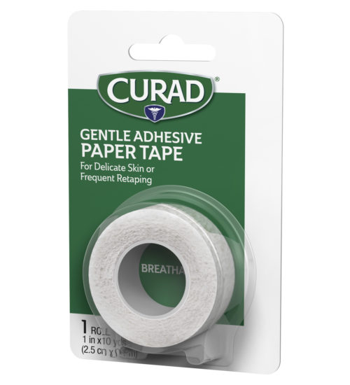 gentle adhesive paper tape left side