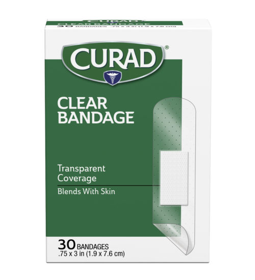clear bandage front side