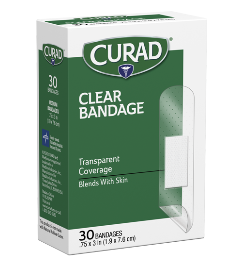 Image of clear bandage right side