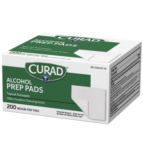 alcohol prep pads 200 ct left side