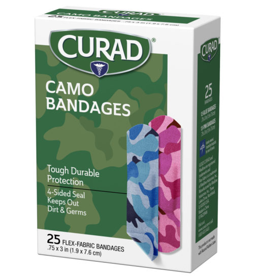 Childrens Bandage Camo Pink and Blue left side