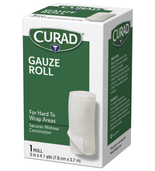 Gauze Roll, 1 roll, 3 x 4.1, left side