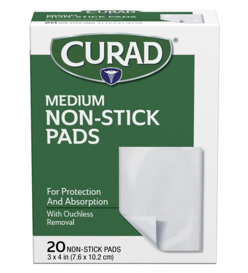 Medium non-stick pads, 20 ct, front side