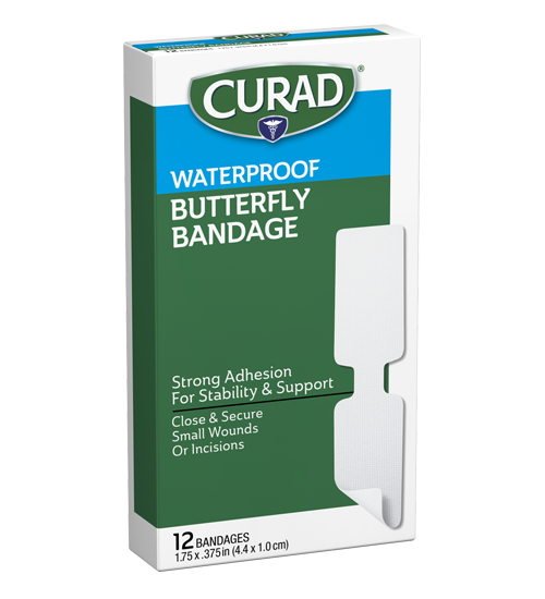 Image of Waterproof butterfly bandage right side