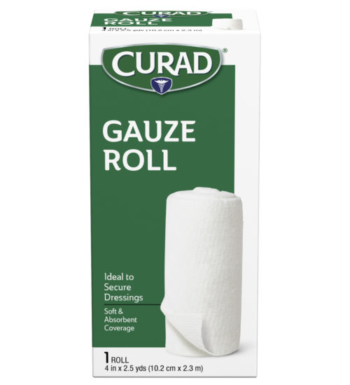 Gauze Roll, 1 ct, 4 x 2.5, front side