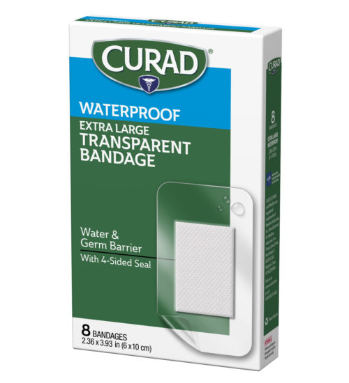 Waterproof BlisterHeal Bandages, 2.36inch by 3.93inch, 8 count left side