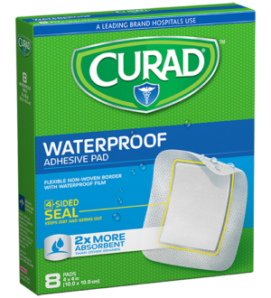 Waterproof Adhesive Pad, 4″ x 4″, 8 count