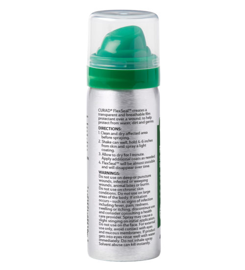 flexseal spray bandage back side