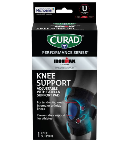 CURAD Performance Series IRONMAN Knee Support, Adjustable, Universal, 1 count view 3
