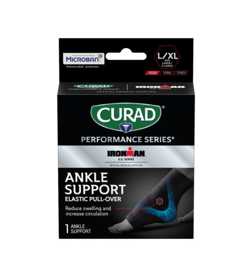 CURAD Performance Series IRONMAN Ankle Support, Elastic, Large/X-Large, 1 count view 3