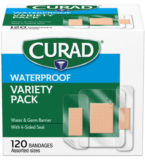 front of waterproof bandages package