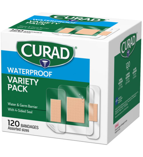 right of waterproof bandages package