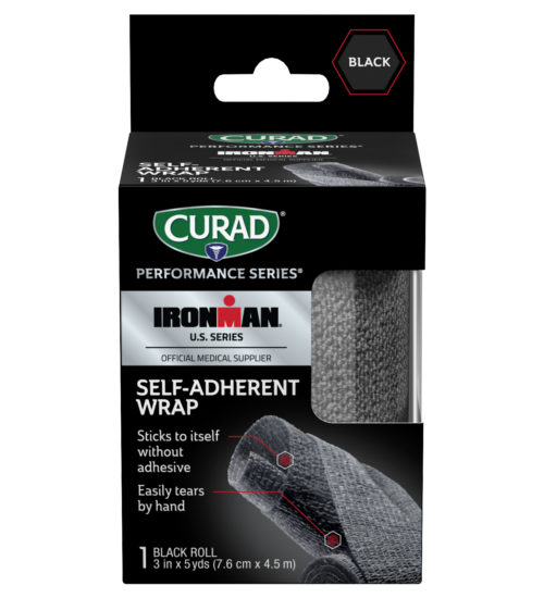 CURAD Performance Series IRONMAN Self-Adherent Wrap, Black, 3