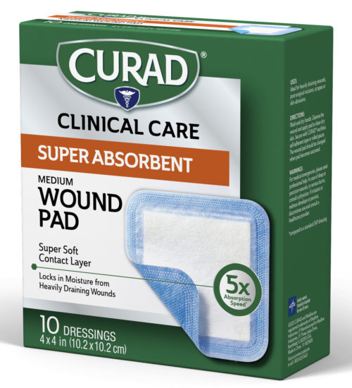 Medium Super Absorbent Pad Left Side