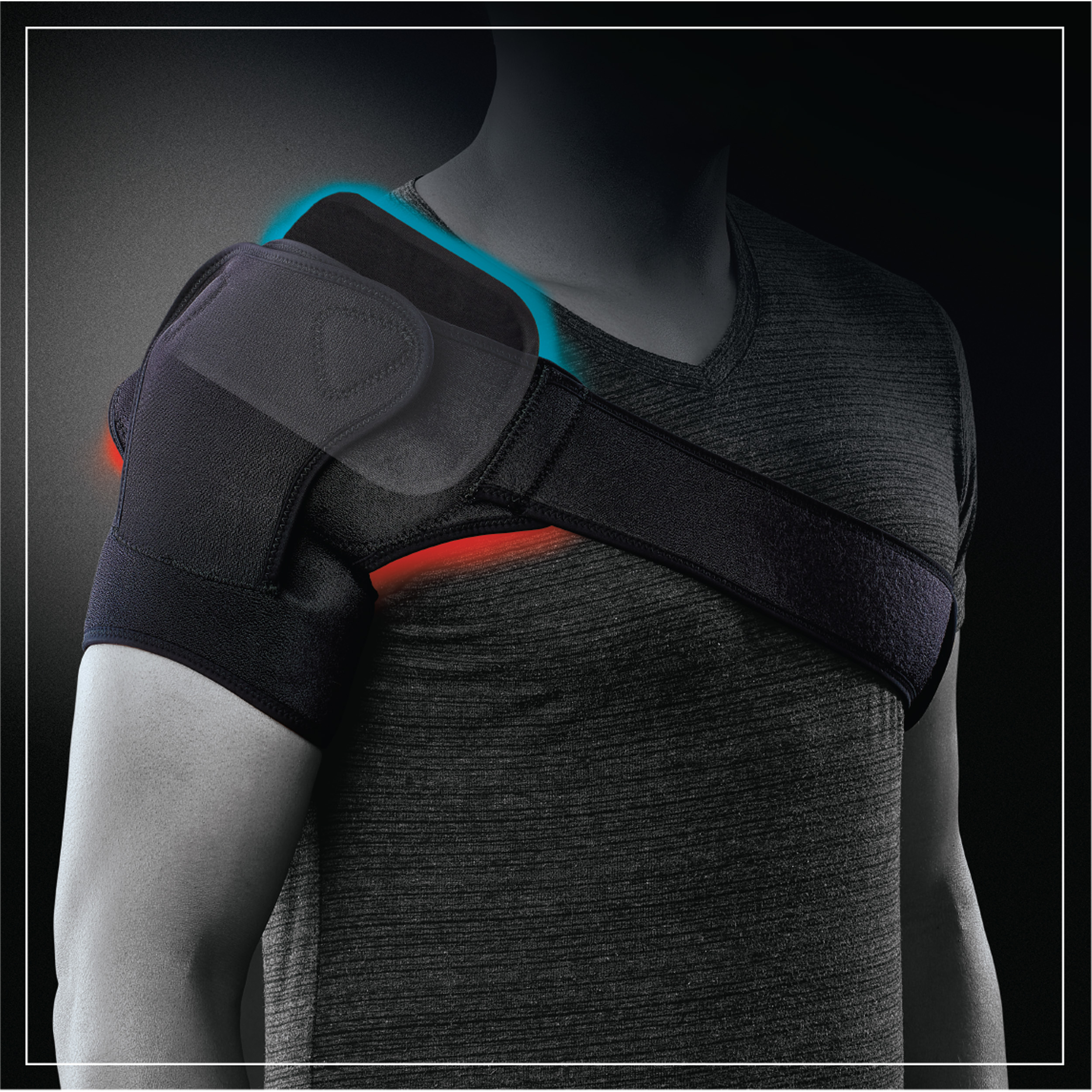 hot/cold therapy on shoulder