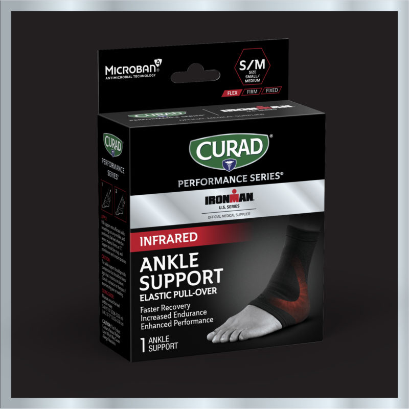 CURAD Performance Series IRONMAN Infrared Ankle Support, Elastic, small/med, 1 count amazon