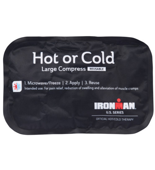 CURAD Performance Series IRONMAN Hot & Cold Reusable Compress Combo Pack with Wraps, Small & Large, 2 count inside pouch