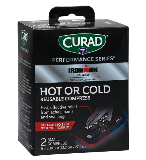 Image of CURAD Performance Series IRONMAN Hot & Cold Reusable Compress, Small, 2 count