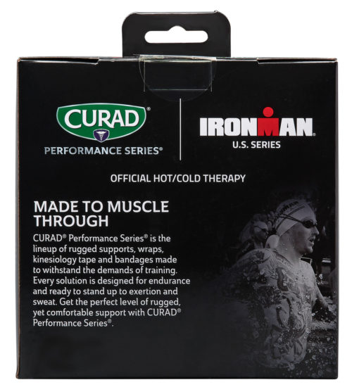 CURAD Performance Series IRONMAN Hot & Cold Reusable Compress Combo Pack with Wraps, Small & Large, 2 count back side