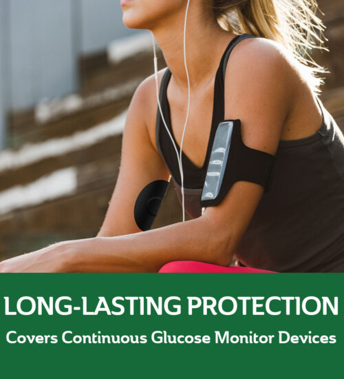 Long lasting protection covers continuous glucose monitor devices