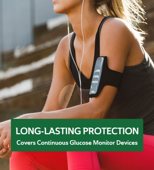 Long lasting protection covers continuous glucose monitors