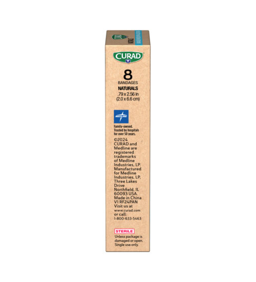 CURAD® Naturals™ Aloe Vera Hydrocolloid Bandages, Finger & Toe, .79