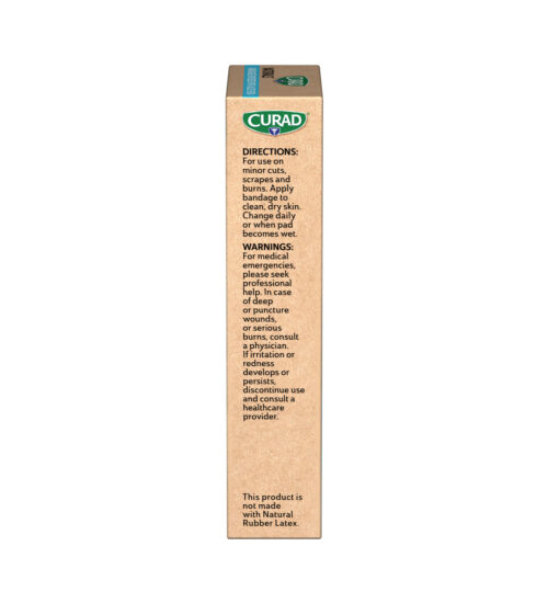 CURAD® Naturals™ Aloe Vera Hydrocolloid Bandages, Finger & Toe, .79