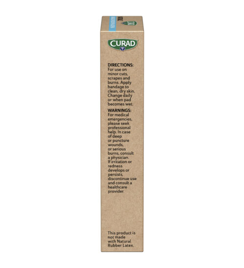 CURAD® Naturals™ Aloe Vera Hydrocolloid Bandages, Multi-Purpose, 1.13
